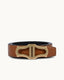 BELT COGNAC BLACK