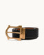 BELT COGNAC BLACK